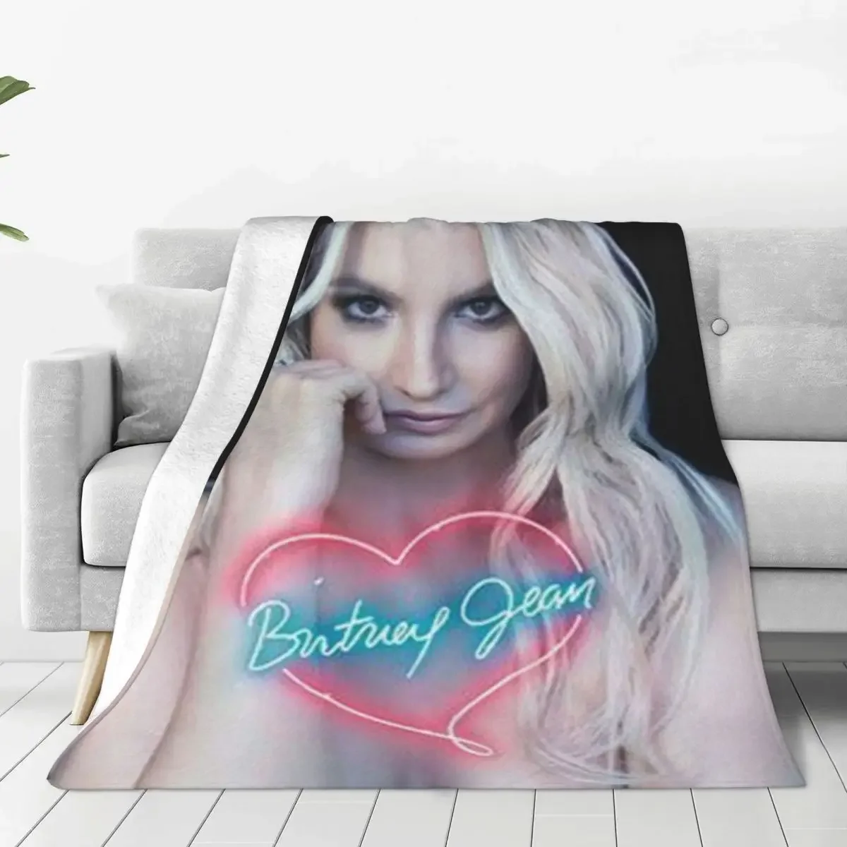 Britney Spears Flannel Blanket Quality Super Soft Singer Actress Throw Blanket Winter Picnic Outdoor Funny Bedspread