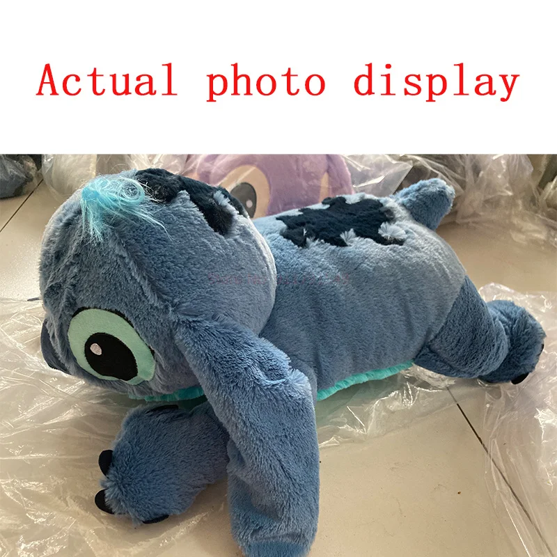 45-80Cm Lilo & Stitch Boneka Mewah Disney Boneka Besar Hewan Mainan Bantal untuk Tidur Anak-anak Hadiah Ulang Tahun Hadiah Hari Valentine