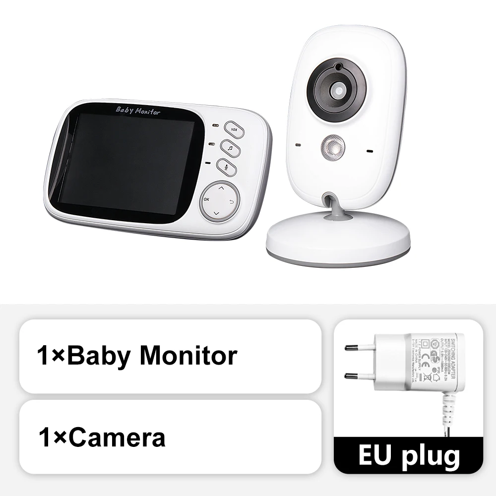 Neue 3.5 ''Video Baby phone Nachtsicht-Sicherheits kamera 2,4g Mutter Kind 2-Wege-Audio-Talk-Video-Überwachungskamera mit Temperatur