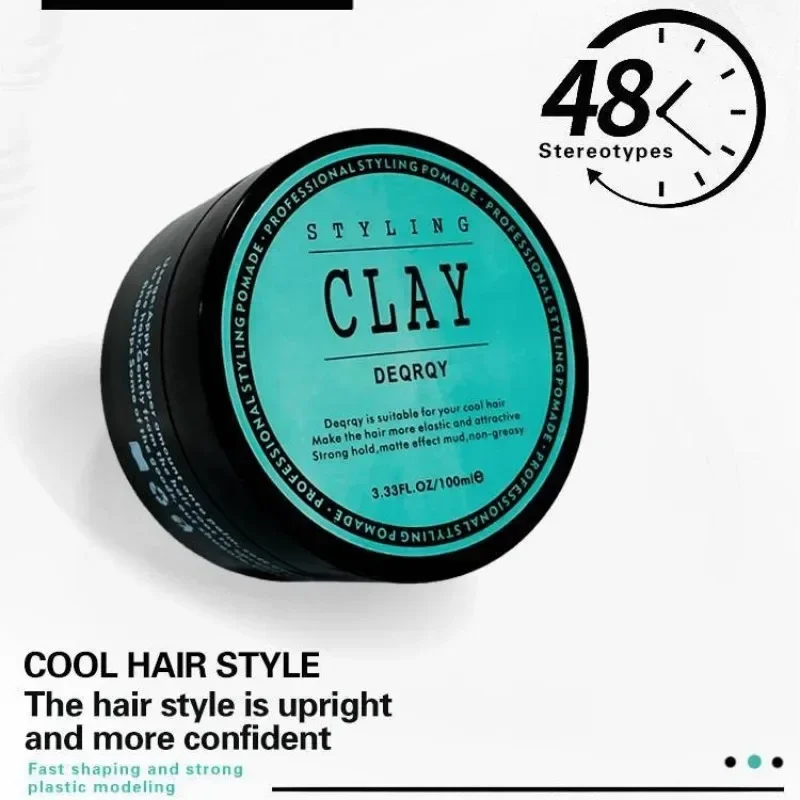 شمع شعر غير لامع من طين الشعر للرجال، ملمس قوي وطويل الأمد، شمع شعر معطر 100 جرام Cera Para Cabello Hombre