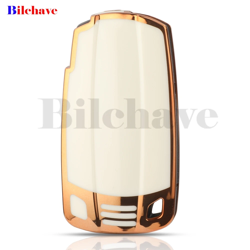 Jingyuqin-tpu غطاء مفتاح السيارة ، غطاء حماية لسيارات bmw e60 ، e61 ، e70 ، e81 ، e87 ، e90 ، e91 ، e92 ، x1 ، x5 ، x3 ، 1 ، 3 ، 5 ، 6 ، z4