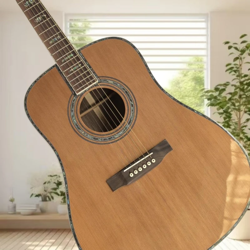41 Inch D45 D Acoustic Guitar Red Cedar Top Rosewood Back Sides Abalone Binding Singing Fingerstyle Hot Sale Free Shipping