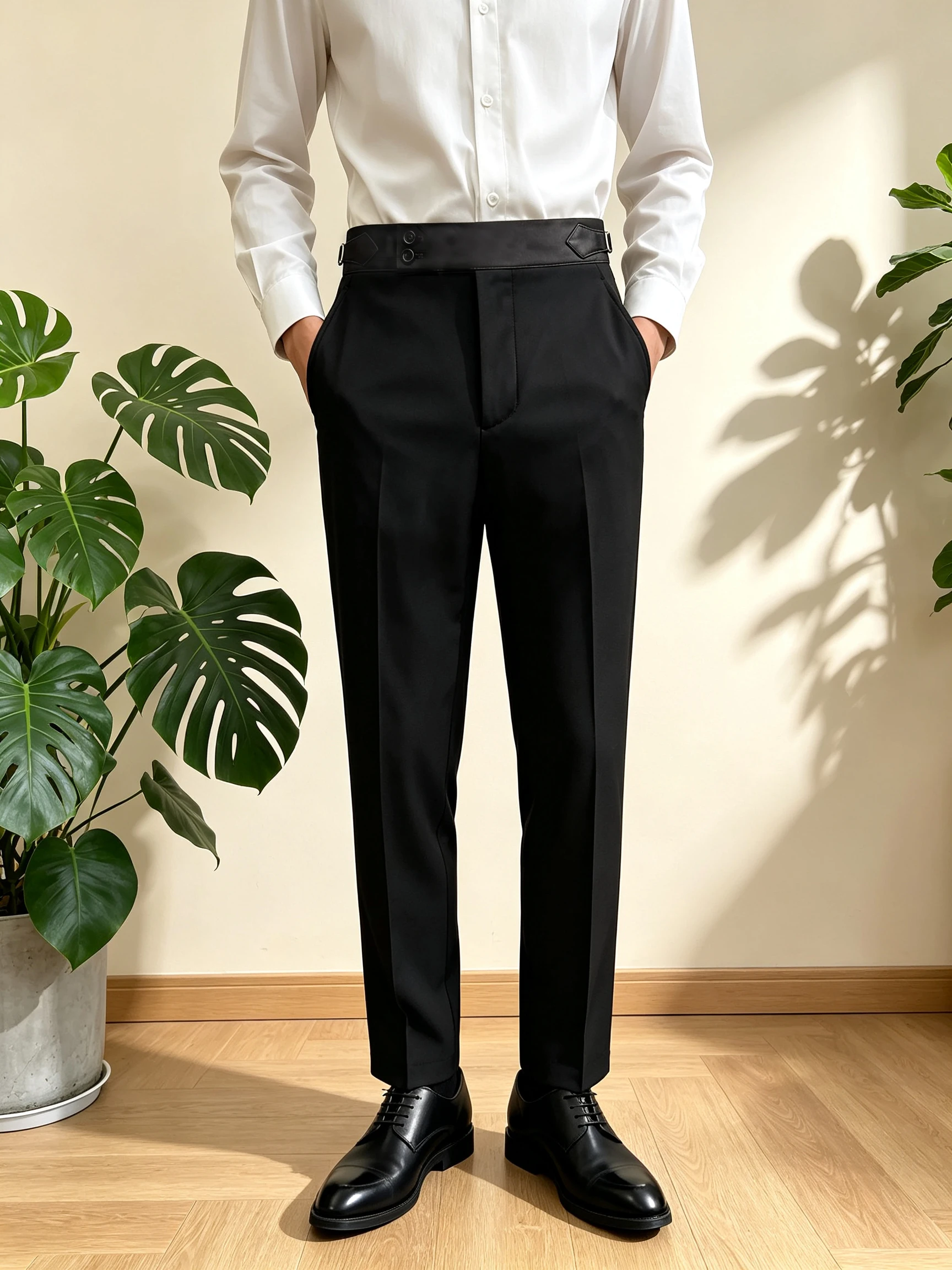 Side Satin Stripe Men Pants 1 Piece Set Straight Trousers Classic Fit Groom Wear Party Evening Wedding Pant Customized image 6