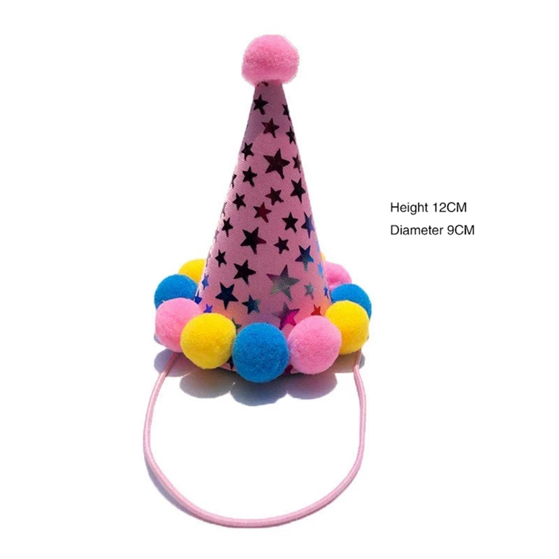 Pet Birthday Bib Sequin Headwear Party Hat Cat Puppy Saliva Towel Mini Doggy Bandana Scarf Dog Birthday Dress Up Supplies