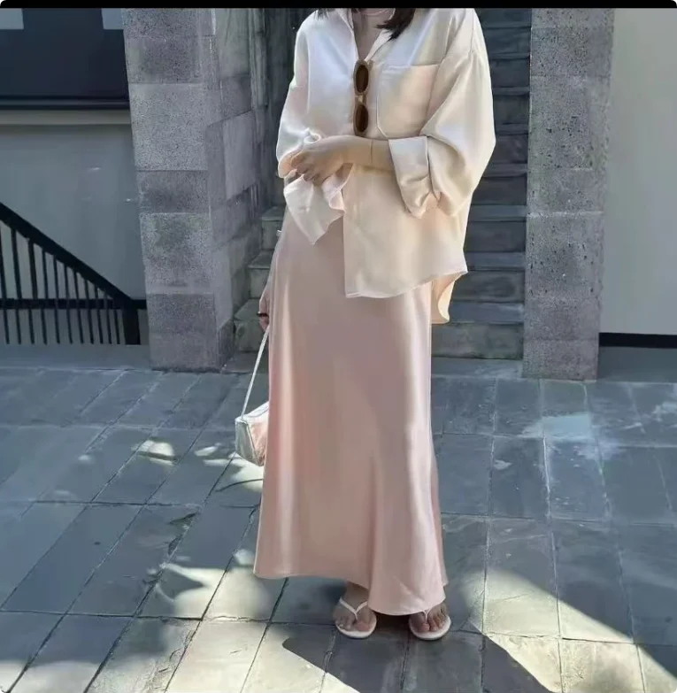 Gala Attire Silk Half Skirt Column Charming Gold Champagne Evening Night Party Dress Maxi Party Half Skirt Customized