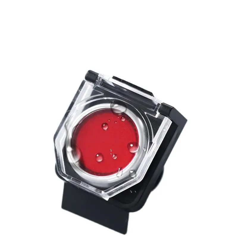 22mm Push button switch Protective cover With spring dust cover Flat button guard seat Anti-misoperation transparent lid