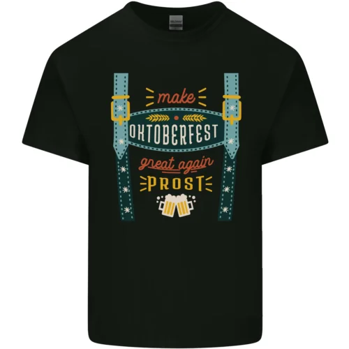 Make Oktoberfest Wieder Großartig Lustig Bier Herren Baumwolle T-Shirt