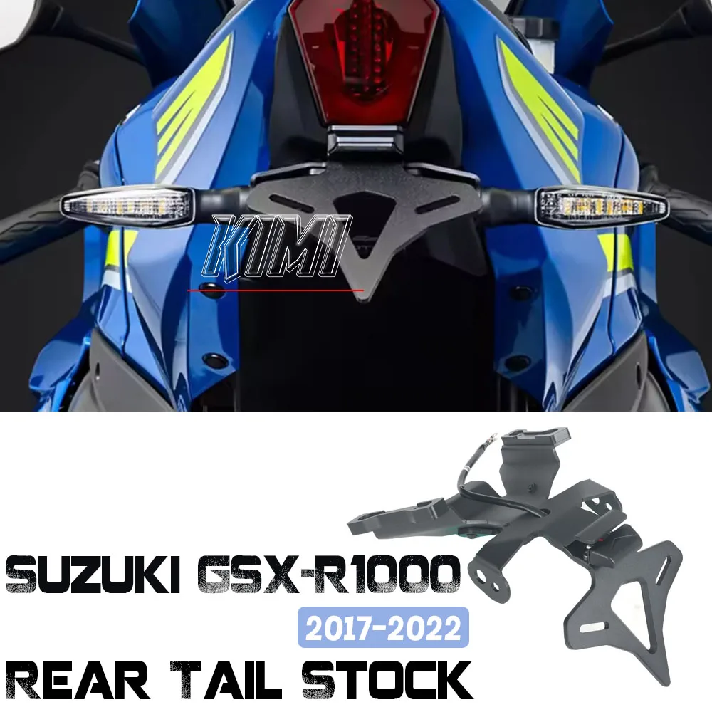 

Motorcycle Rear Short Tail Stock Tidy License Plate Holder Tailstock Bracket LED Light For Suzuki GSX-R1000 GSXR1000 2017-2022