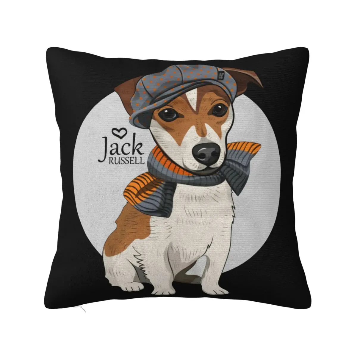 Jack Russell Unisex Dog Pet Terrior Small To 3Xl Customiz Slim Fit Trend Holiday Personality Pillow Case