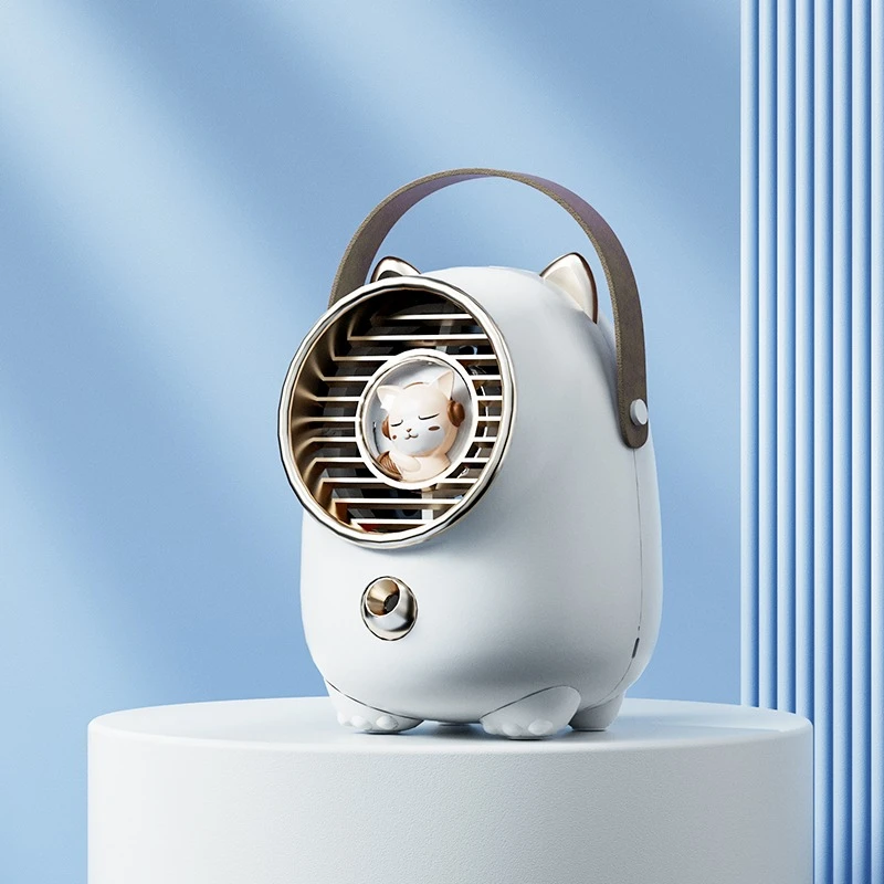 

Desktop small fan, aromatherapy, mosquito repellent, cold circulation spray, air conditioner silent, mini,