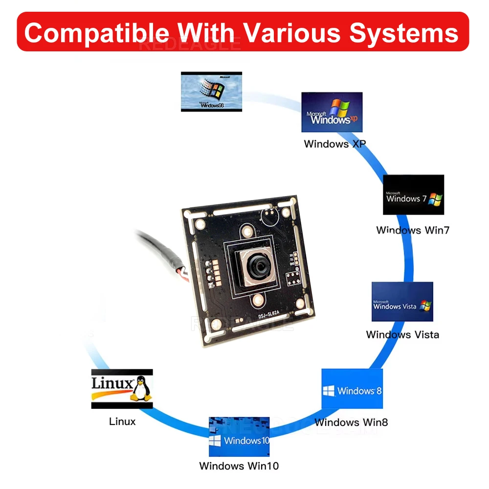 وحدة كاميرا ويب USB 12MP HD IMX362 مستشعر التركيز التلقائي كاميرا لا تشويه عدسة UVC OTG التوصيل والتشغيل 4K IMX179 PC كاميرا بمنفذ USB #5