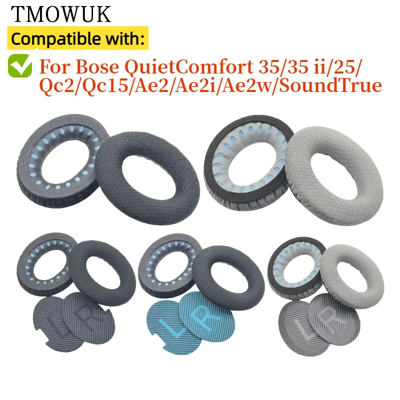 

Ear Pads For Bose QuietComfort 35/35 ii/25/Qc2/Qc15/Ae2/Ae2i/Ae2w/SoundTrue Headset Cushion Replacement Covers Accoriess
