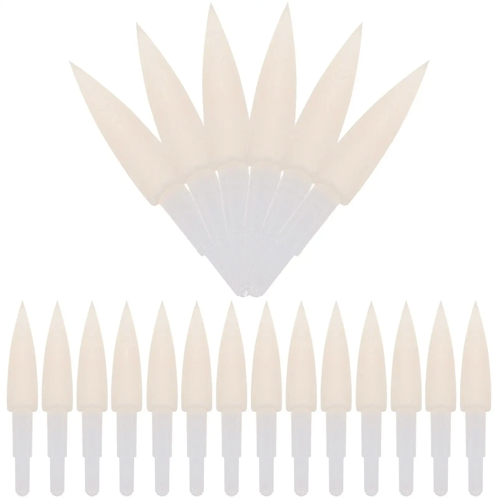 

20 Pcs Sponge Pen Tips Soft Bristle Calligraphy Heads Replacement Brush Refills Writing Accessories Supplies Long Lasting