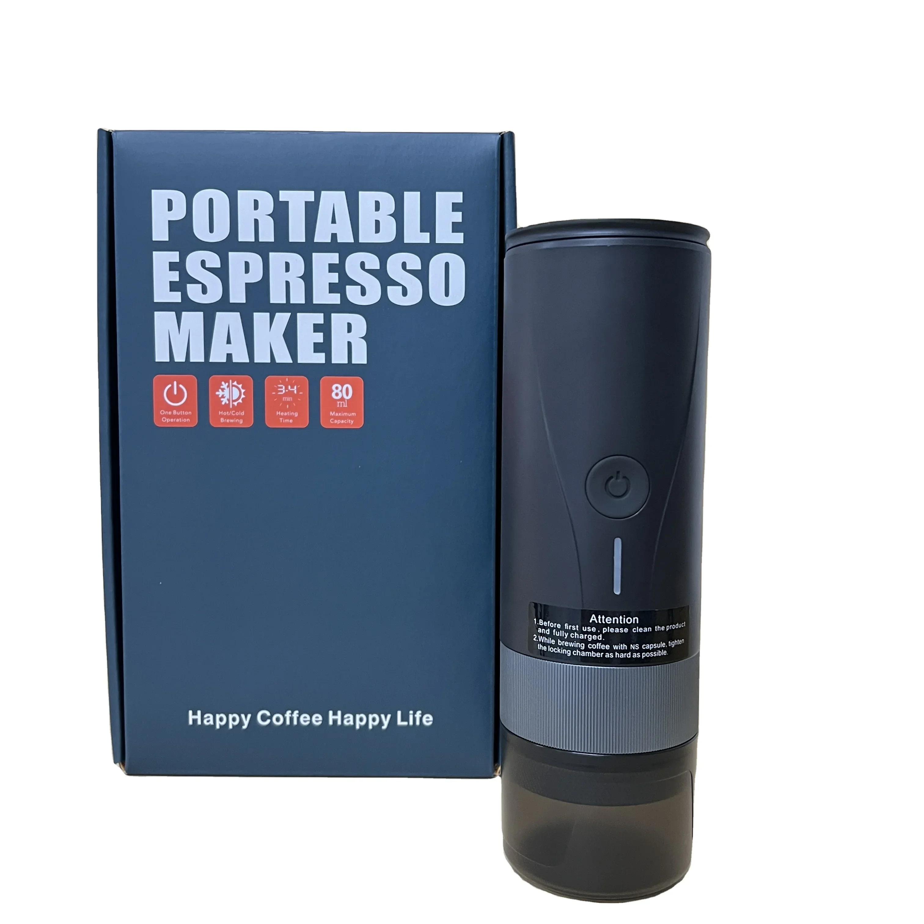 

Coffee Maker New Design PCM04A Home & Commercial Portable Picnic Handheld Coffee Maker Smart Auto Heating