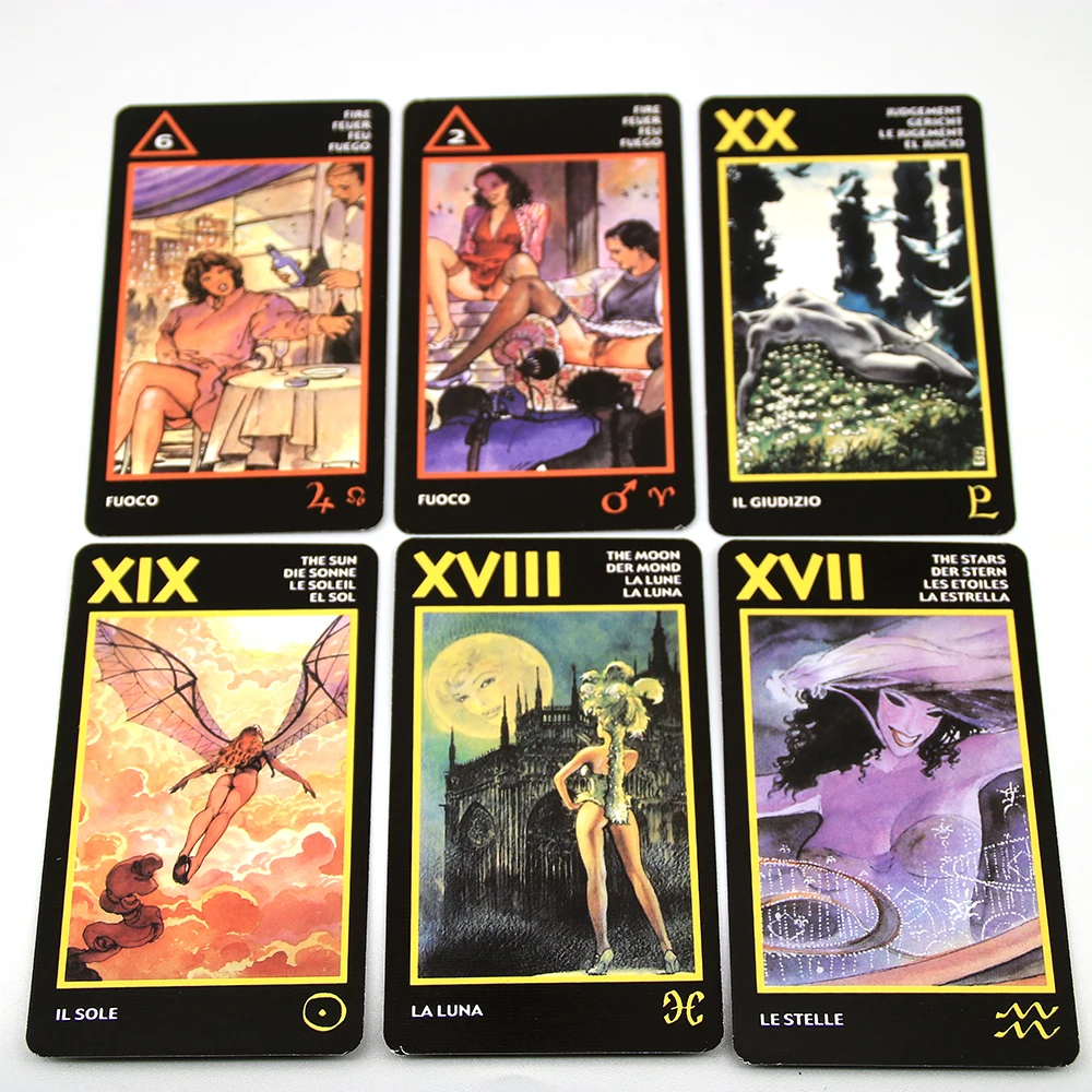 Manara Tarot Board Game Cards Mysterious Divination Deck Family Party Games English Version Vintage C