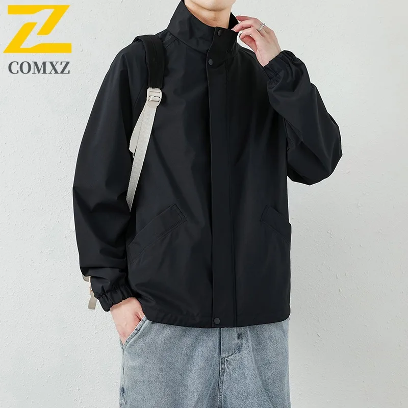 COMXZ 2025 Men Women Bestseller Couple Loose Fit Big Size Spring Autumn Coat Jacket Casual Sport Windbreaker Outdoor Shirt Wear