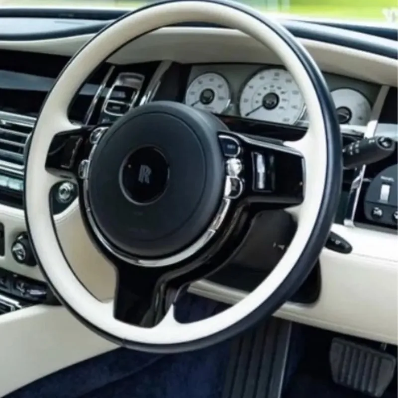 

Чехол на руль Rolls-Royce 2024, кожаный, сшитый вручную, четырехсезонный, противоскользящий чехол на ручку