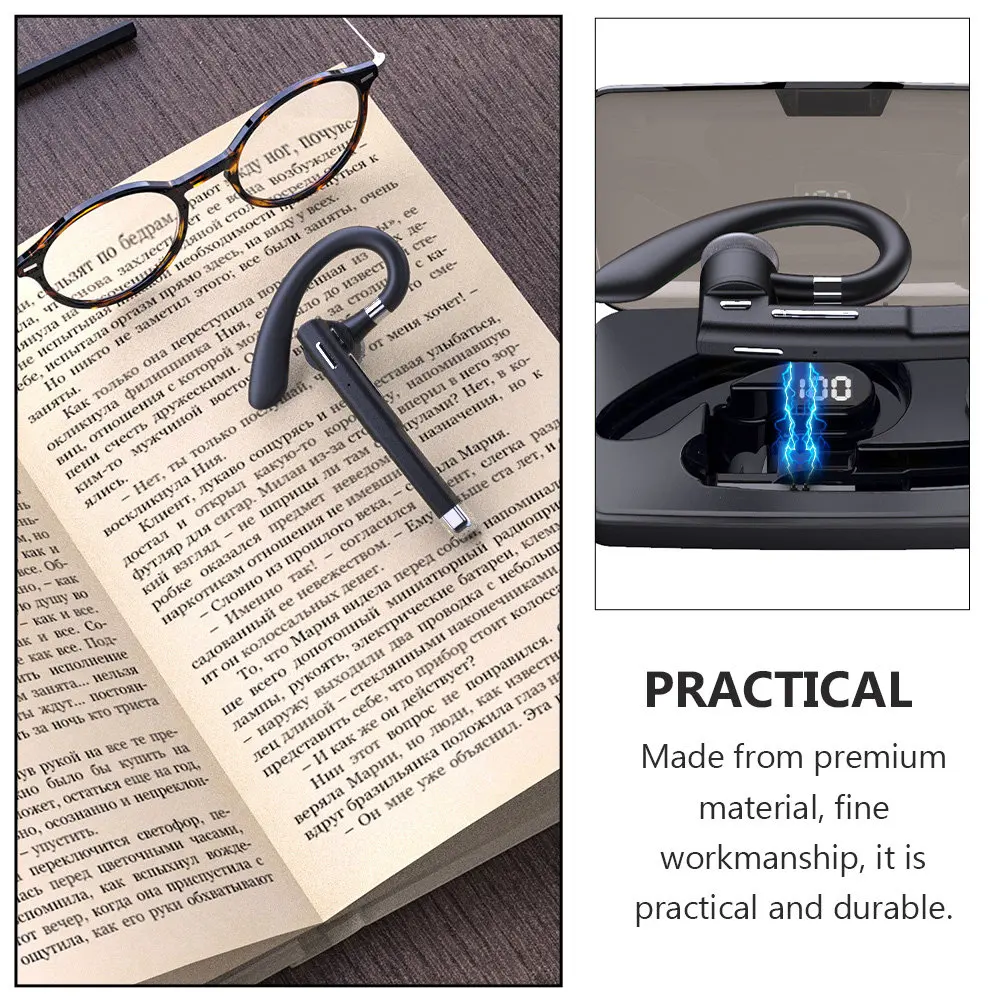 

1Set Wireless Earphones .0 Stereo Sound Smart Touch Control Noise Reduction Multi-Function Buttons for Driving