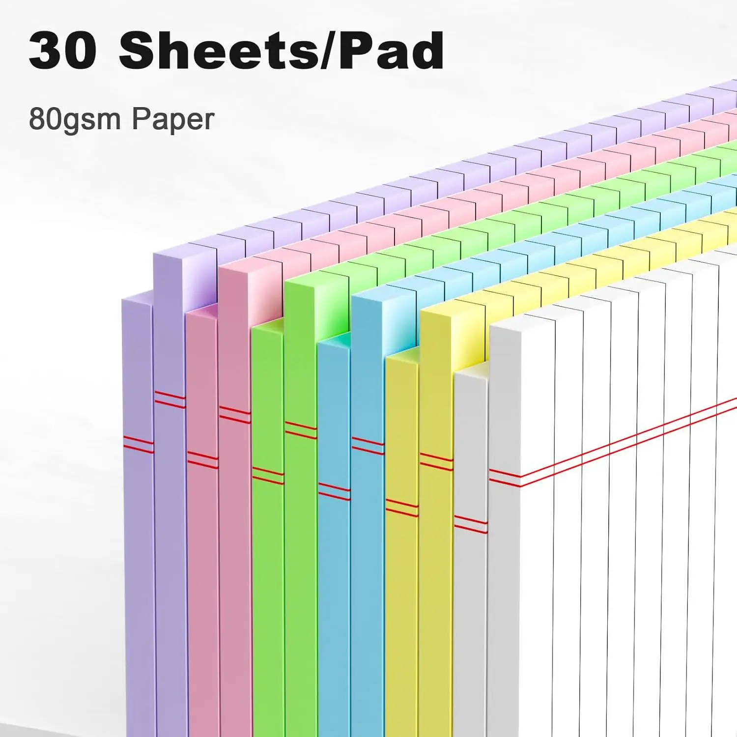 5Original Farbnotizbuch, 12,7 x 20,32Centimeter University Grid Notebook, Schreibnotizbuch, Legal-Notizpapier, zerreißbares Liniennotizbuch – Detail 4