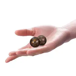 2 Pcs Massage Balls Portable Massager Workout Hand Massaging Meditation Jade for Rolling Hand Exercise Sports Training Usable