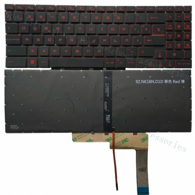 

A++ for MSI GF76 GL76 MS-17L1 MS-17L2 MS-17L3 MS-17L4 17L5 Latin Spanish Keyboard