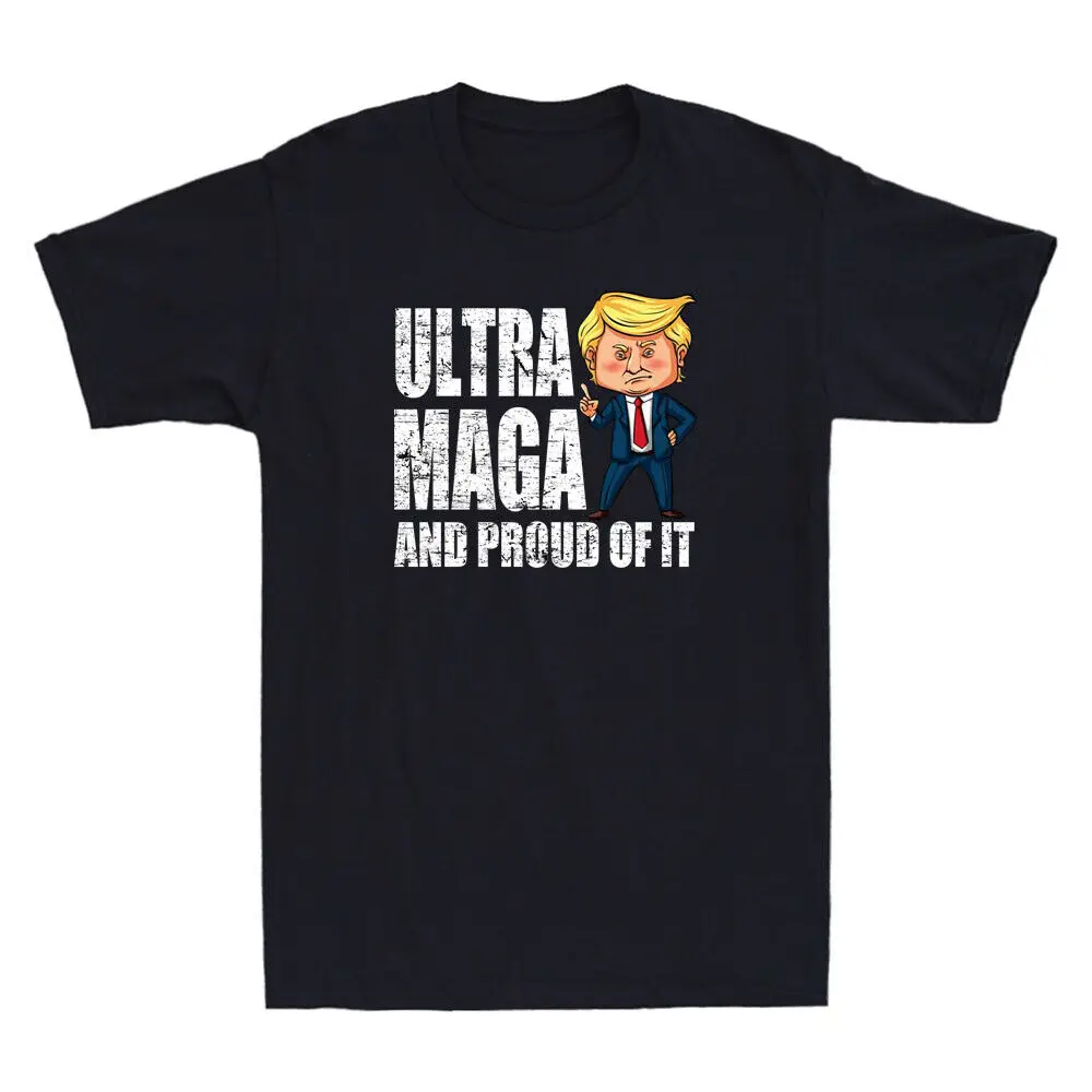 2022 Ultra Maga Shirt   And Proud Of It Funny Meme Retro Men's T  Anime pattern clothing Y2K top summer short slee