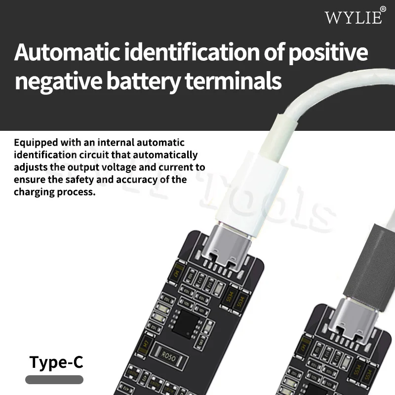 Placa de activación de batería integrada para teléfono inteligente WYLIE para IPHONE 5-15PM, placa de detección de la serie Android, batería de activación con un clic