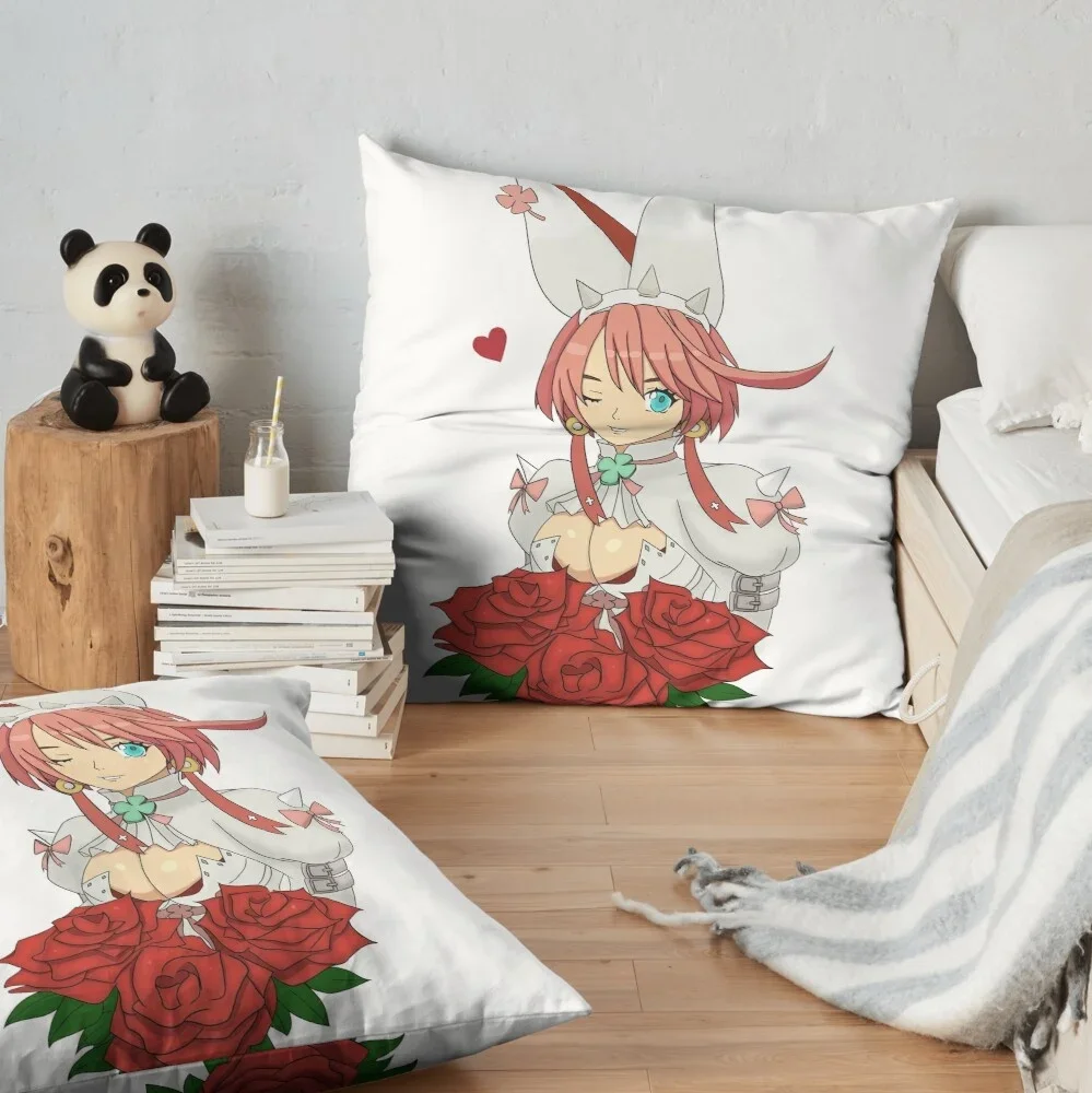 Elphelt Valentine - Guilty Gear Printed Pillowcase Sofa Car Soft Cushion Cover Case Home Decor Accessories