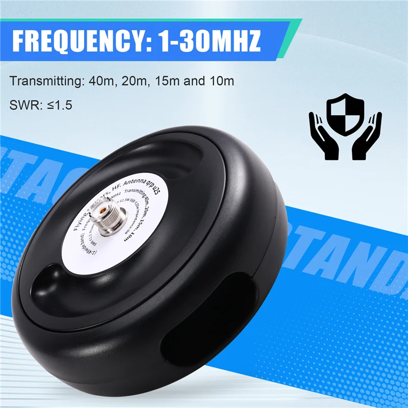 

-A96Z QRP U25 1-30Mhz 25W Shortwave Antenna For Amateur Radio-Disk Style Low-Power Design