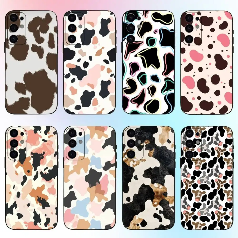 

Cow Pattern Phone Case For Samsung S25,S24,S21,S22,S23,S30,Ultra,S20,Plus,Fe,Lite,Note,10,9,5G Black Cover