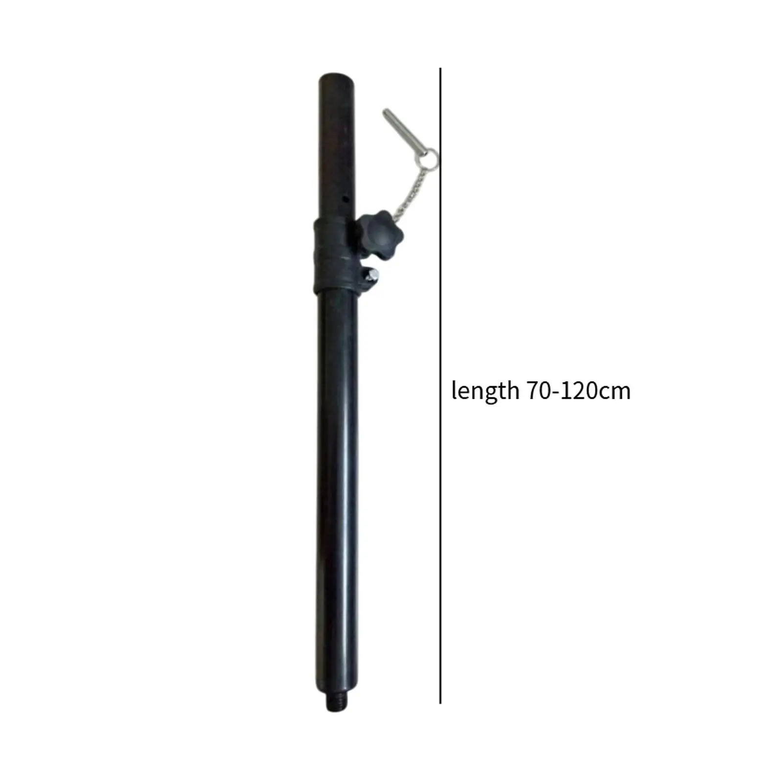 Speaker Pole Mount for Subwoofer 35mm Pole Manual Metal Height Adjustable Professional Mount Extender for Practice Performance view 6