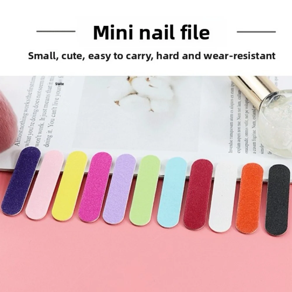 

50 шт. двухсторонние пилочки для ногтей, мини-шлифовальный буферный блок, набор для гель-лака, маникюра, педикюра, салона, инструмент для дизайна ногтей - зернистость 180/180