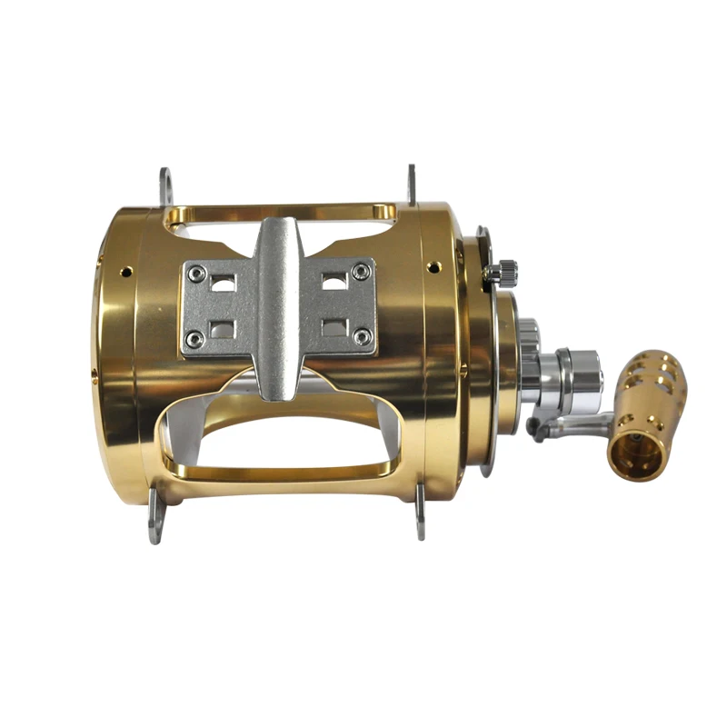 ORJD Sea Fishing Reel Trolling Reel 8BB+1RB 2.5:1/1.3:1 Lever Drag Big Game Reel Game Reel Drum Reel 50-200lbs Trolling Wheel