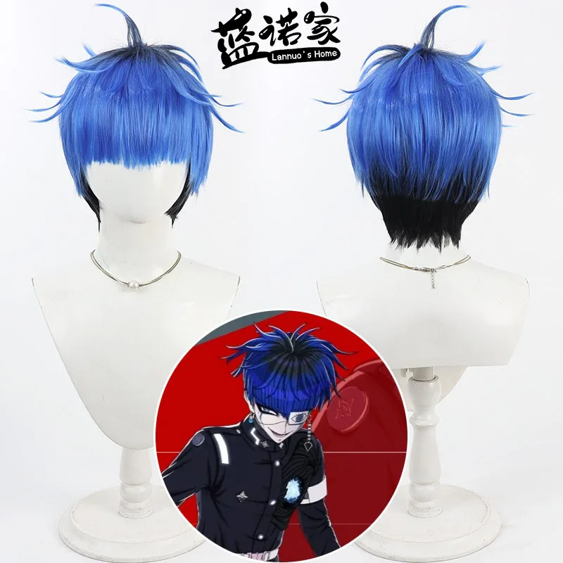 Anime The Hundred Line Yugamu Omokage Cosplay Wig Halloween Carnival Party Props Synthetic Hair Heat Resistant Fiber + Wig Cap