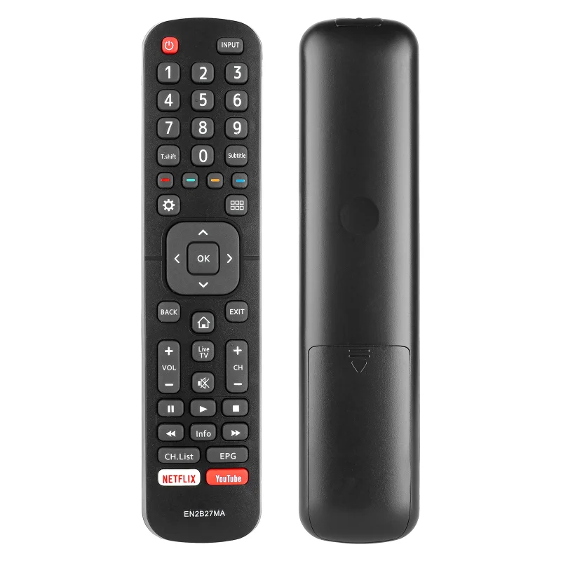 Control Remoto EN2B27MA para Hisense, Compatible con Televisores Hisense 43K3110PW 58K700UWD 40K321UW 50M7000UW 75K700UWD 55K321UW 55K720UWG 50K3110P