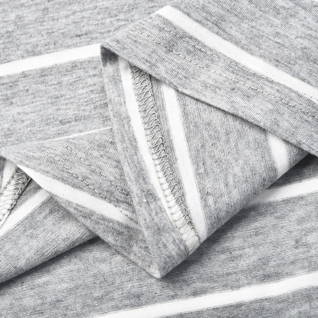 الأمومة قمصان لطيفة للرضاعة الطبيعية الأمومة قصيرة الأكمام تي شيرت مخطط المرأة أعلى الأمومة الأمومة الهيكل العظمي قميص الصبي #4