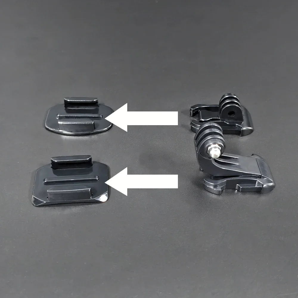 Gebogene Flache Klebende Helmmontage-Halterungen Klebepads für GoPro Hero 13 12 11 10 9 8 DJI Osmo Action Kamera Zubehör – Detail 2