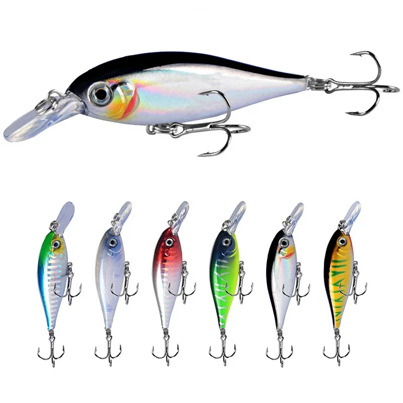 

Новая приманка для рыбной ловли 7,5 см/6 г, искусственная приманка с объемными глазами, пластиковая жесткая приманка, искусственная приманка, воблеры