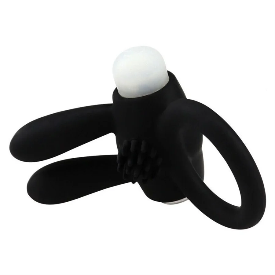 Penis Ring Vibrator For Couple Clitoris Massager Delay Ejaculation Silicone Vibrating Cock Ring Masturbation Cockring Sex Toys