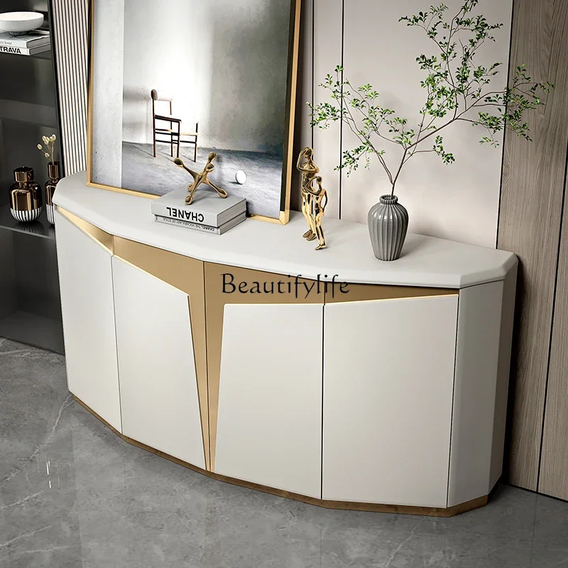 

FG17Light luxury Italian postmodern marble high-end living room shoe cabinet storage cabinet