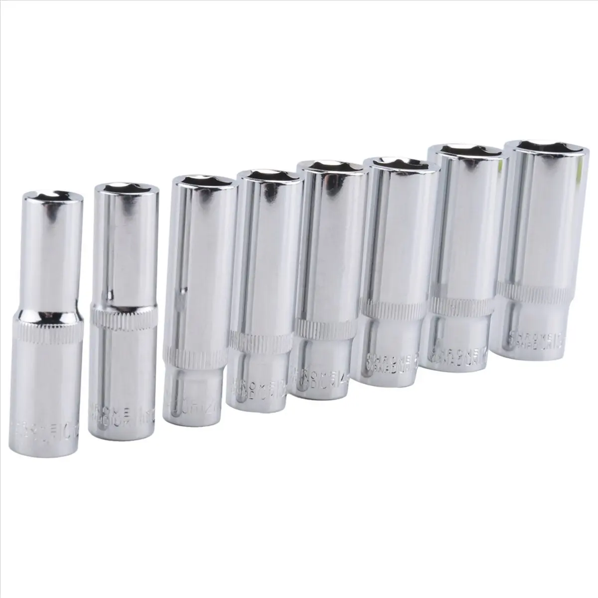 【CYBER MONDAY】New Professional 8Pc 3/8-Inch Drive Deep Socket Set,Metric,10 Mm-19 Mm