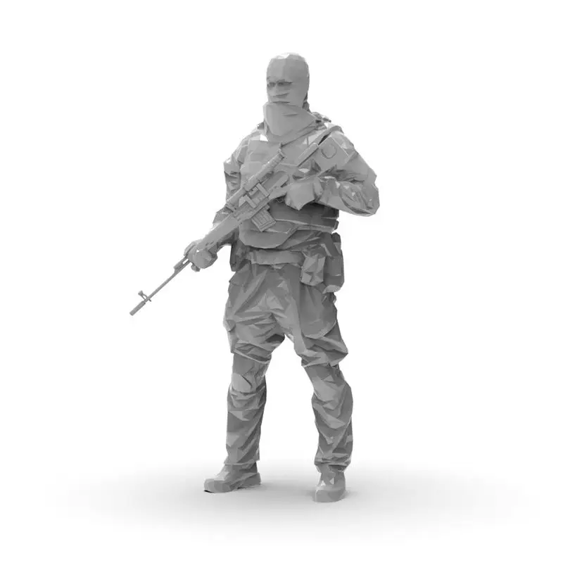 1/35 Special Forces Miniature Figurines White Model Miniature 3d Printed Models Unassembled And Unpainted Kit Hobby Crafts