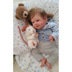 45cm Reborn Doll Sebastian Cotton Body with 3D Skin Multiple Layers Lifelike Hand-Painted  Visible Veins Soft Touch Doll Gifts