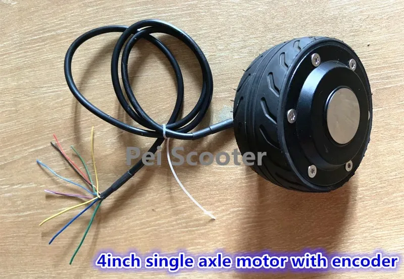 4 inch mini Single Shaft Brushless Non-gear electric scooter dc wheel Hub Motor with encoder phub-4e