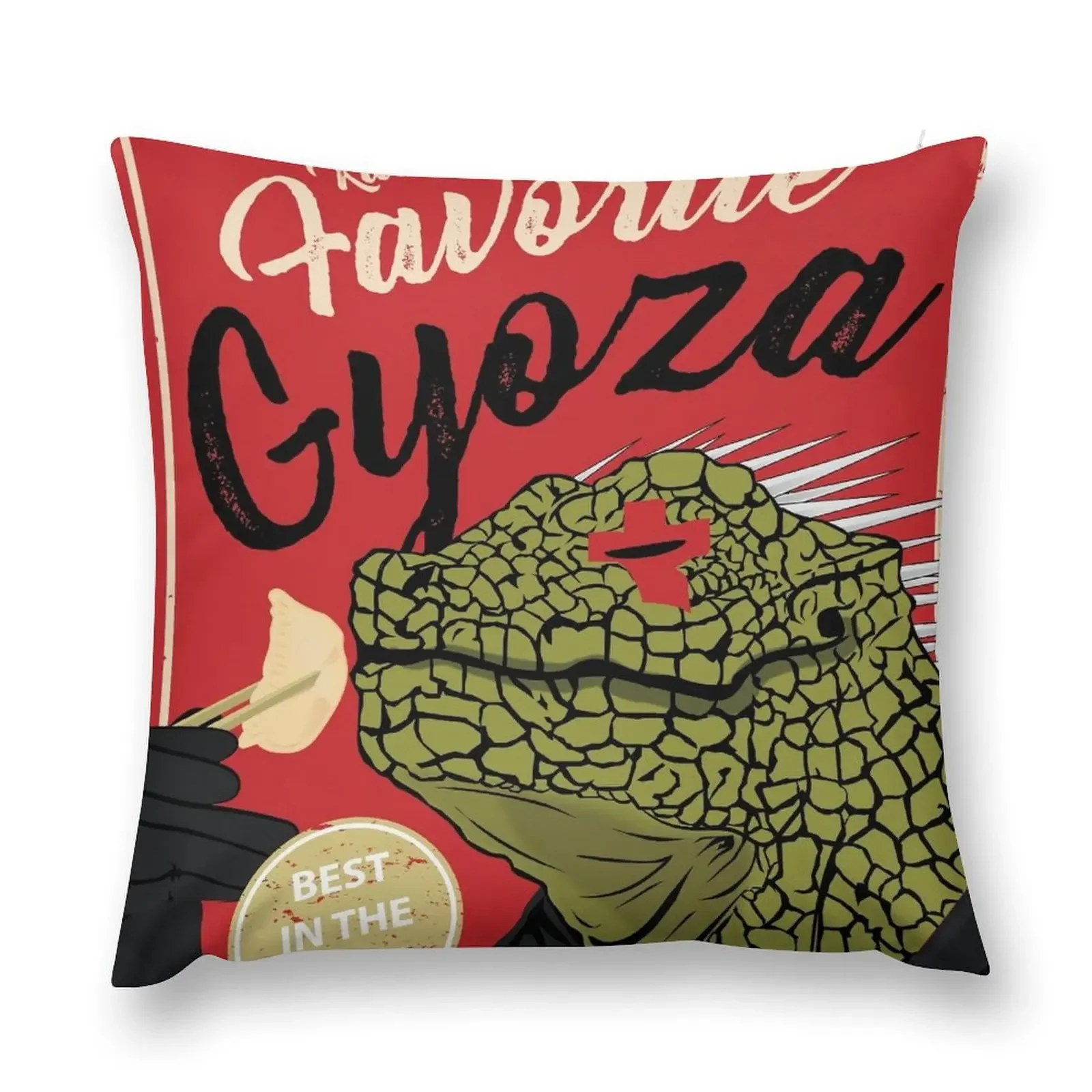 Dorohedoro anime Kaiman eating Gyoza Throw Pillow Cushions Home Decor Cusions Cover Cushion Cover Decorative Cushion pillow