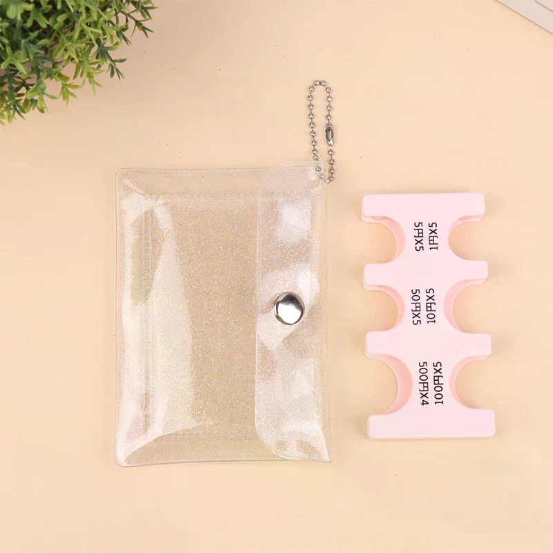 Coin Dispenser Keychain Transparent Coin Collection Purse Wallet Portable Japan Coin Holder Coin Changer Holder Coin Organizer