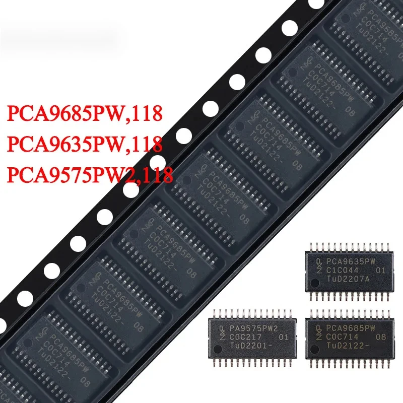 PCA9685 PCA9685PW,118 PCA9635PW,118 PCA9575PW2,118 TSSOP-28  I2C 5V Voltage Source LED Controller Chip IC Integrated Circuit