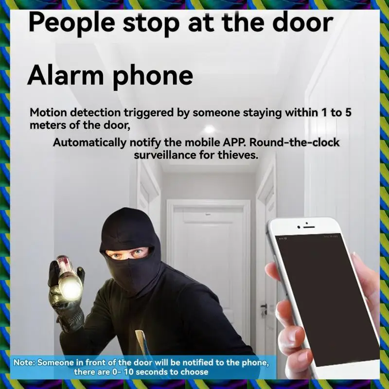 毎日のワイヤレス WIFI ドアベルビデオインターホンドアベルカメラ 2MP スマートホームセキュリティ保護 PIR モーション検出