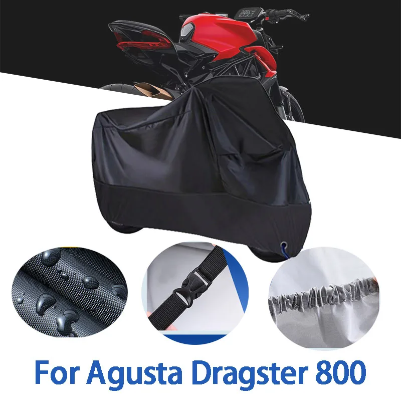 Capas completas para motocicleta, para agusta dragster 800, carro ao ar livre, proteção solar, poeira, sem orelha, engrossado, acessórios de pano oxford