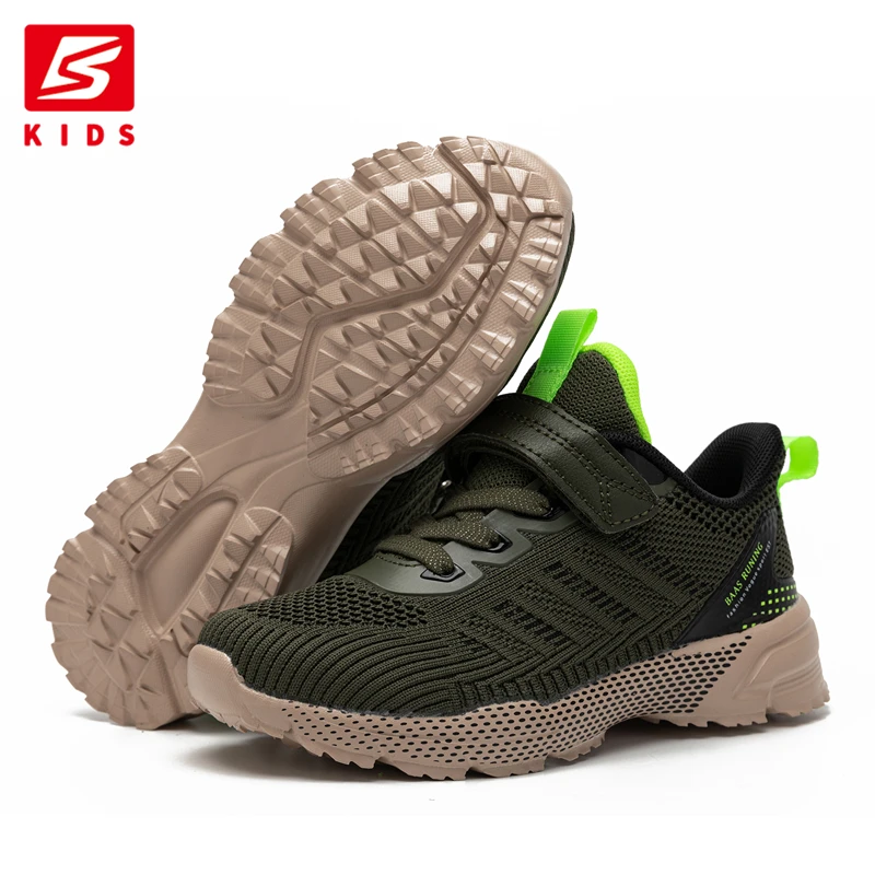 Baasploa Children Running Shoes Fashion Lightweight Boys Sport Sneakers Breathable Mesh Tenis School Shoes for Boys Kids Sneaker